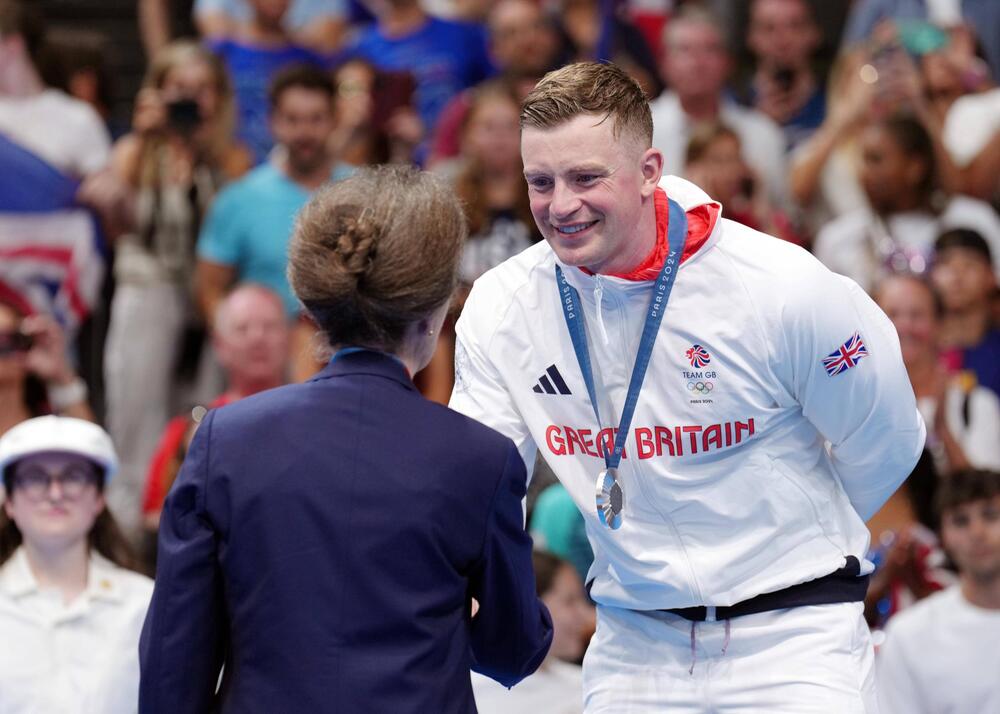 Adam Peaty gewann in Paris Silber über 100 Meter Brust.