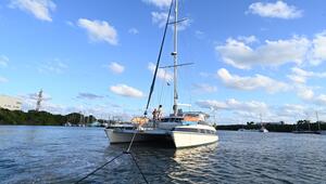 Boot mit Hilfsgütern für Kuba.