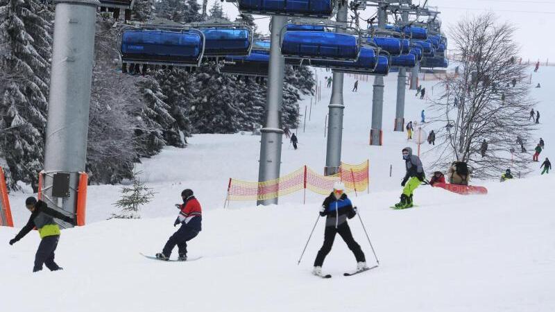 Skifahrer im Schwarzwald