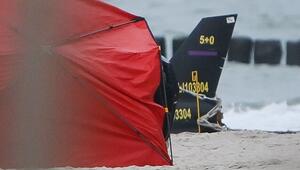 Eine Militärdrohne am Strand von Rusinowo
