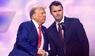 Donald Trump und Charlie Kirk schütteln sich die Hände