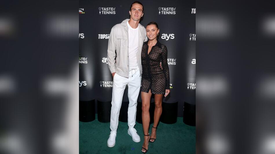 Sophia Thomalla an der Seite ihres Partners Alexander Zverev beim "Taste of Tennis"-Event im ...