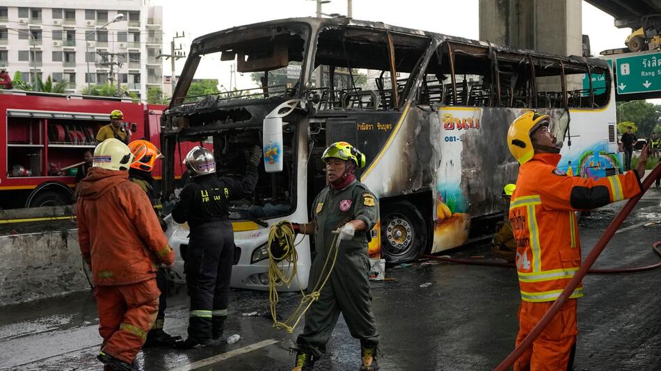 Feuerinferno in Schulbus: Mehr als 20 Tote in Thailand