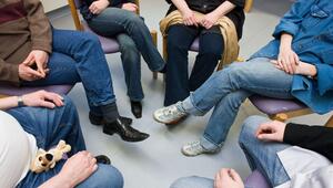 Patienten während einer Gruppentherapie