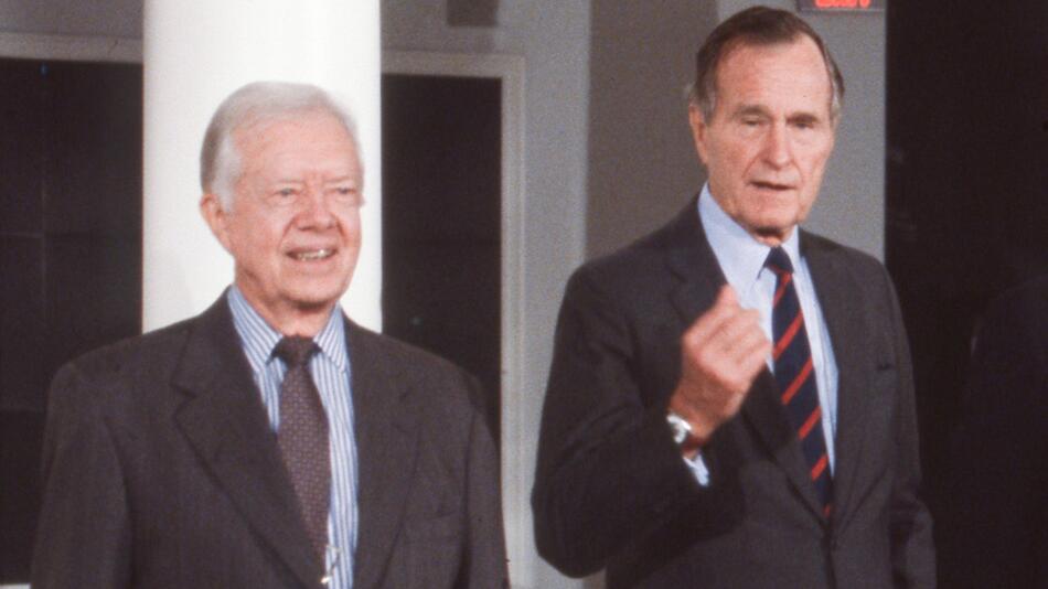 Die US-Präsidenten Jimmy Carter und George H.W. Bush wurden 100 und 94 Jahre alt.