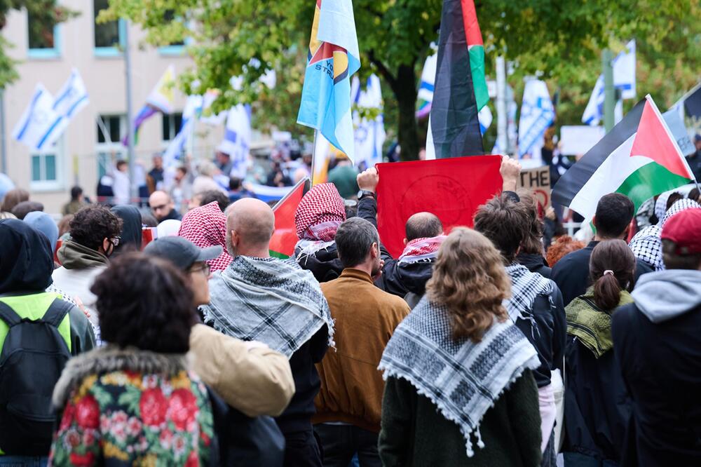 Propalästinensische Proteste gegen Vortrag von Beck