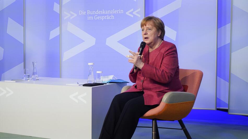 Merkel bei virtueller Reihe «Die Bundeskanzlerin im Gespräch»