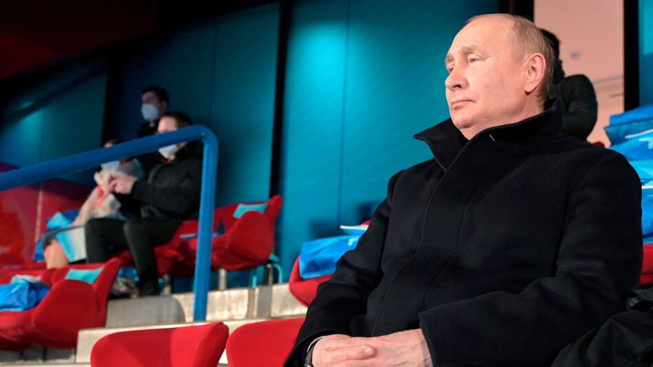 Putin während der Olympia-Eröffnungsfeier in Peking.