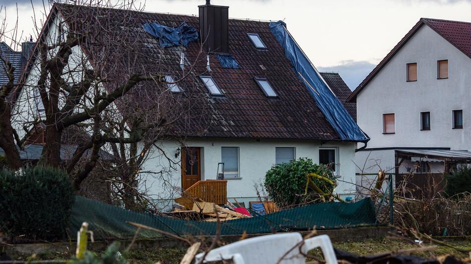 Sturmschäden am Haus