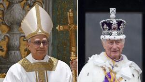 König Charles (r.) gratuliert Papst Leo zur Wahl.