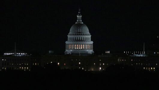 Blick aufs Kapitol: Seit Ende Oktober stehen die US-Regierungsgeschäfte in weiten Teilen still