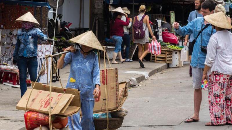 Straßenszene in Vietnam