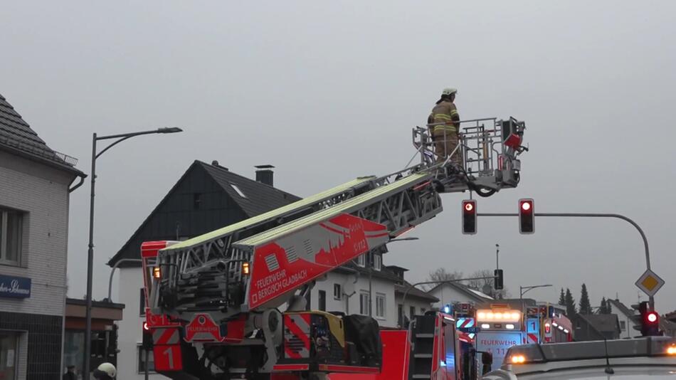 Rettungseinsatz in Bergisch-Gladbach am 11. Februar 2023