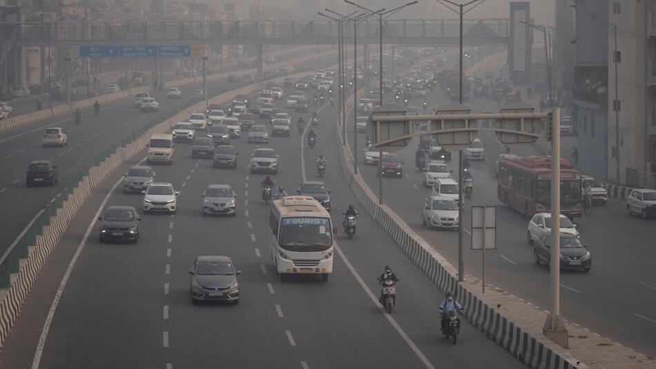 Smog in Neu Delhi