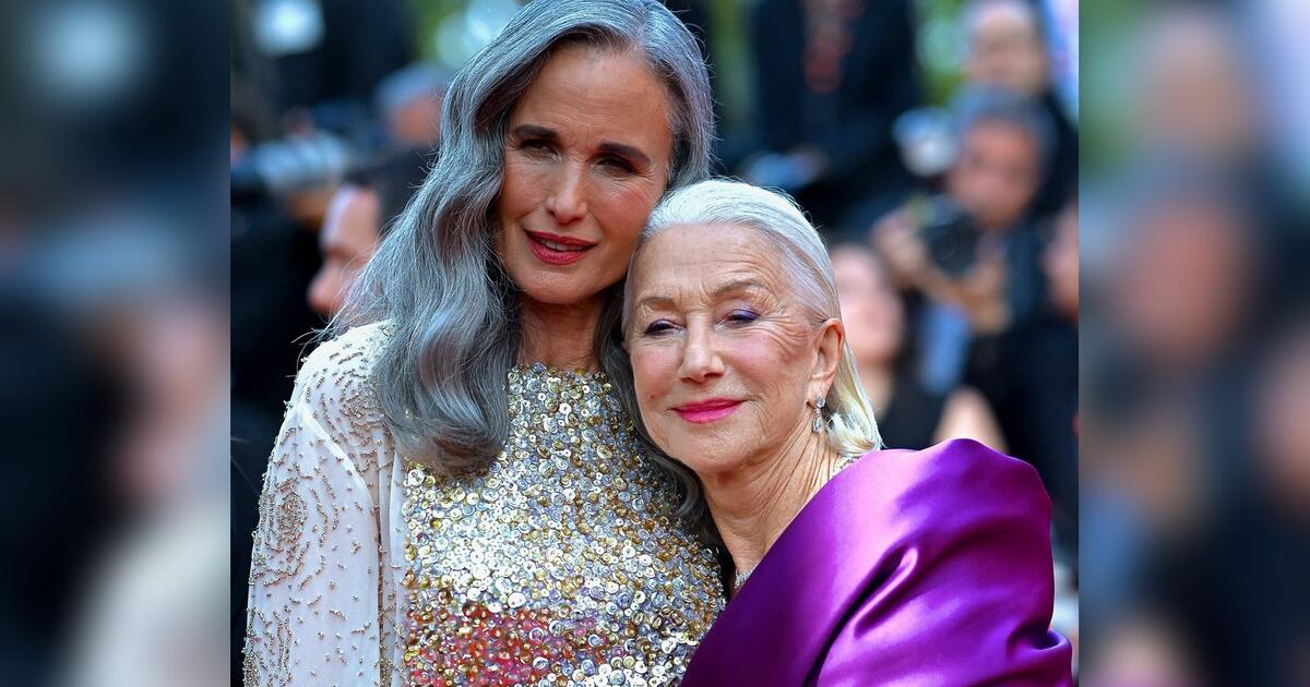 In Lila Und Gold Glamouröser Auftritt Von Andie Macdowell Und Helen Mirren Gmx 