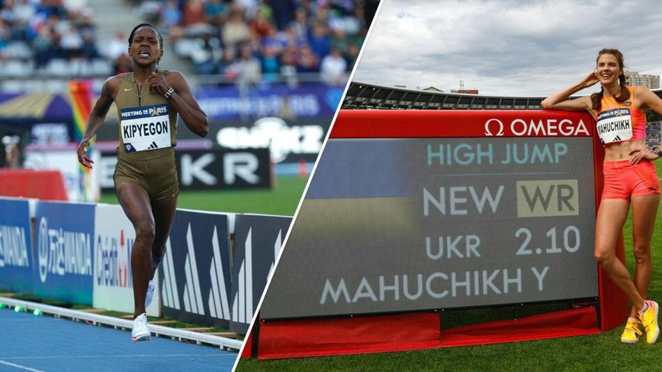 Faith Kipyegon und Jaroslawa Mahutschich stellen beim Diamond-League-Meeting Weltrekorde auf