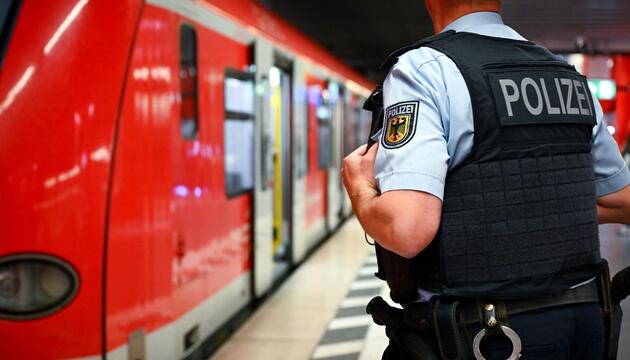 Bundespolizei am Bahnhof