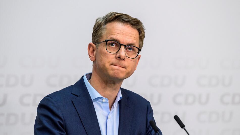Carsten Linnemann während der CDU-Pressekonferenz am 12. Juli 2023 in Berlin