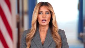 US-First-Lady Melania Trump bei ihrem Auftritt im Weißen Haus.