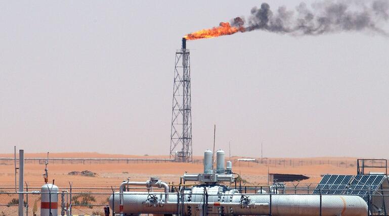 Ölfeld in Saudi-Arabien