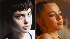 Ungefähr im gleichen Alter: Angelina Jolie in " Hackers - Im Netz des FBI" (1995) und ihre ...