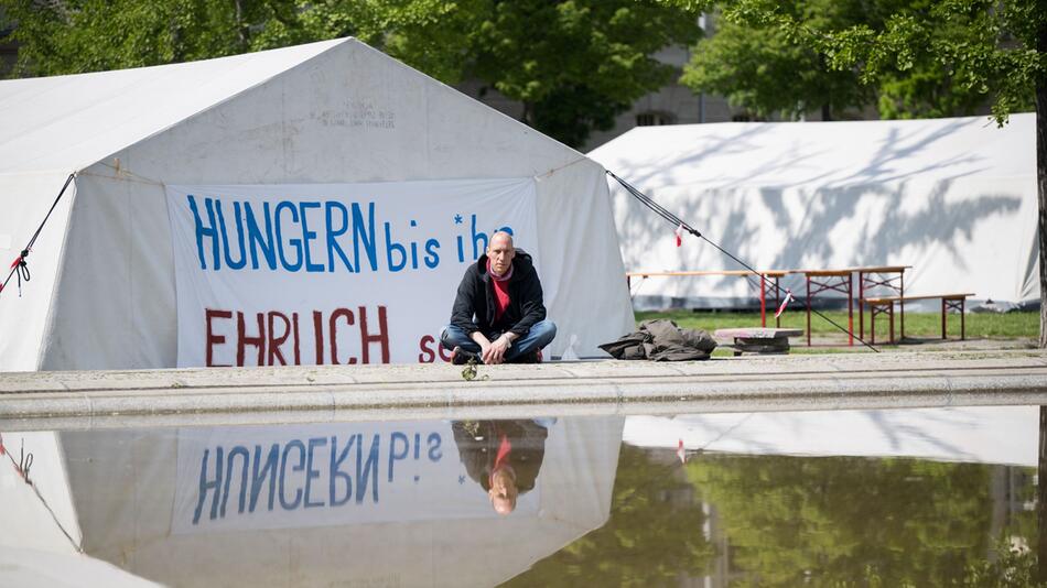 Klima-Hungerstreik - Camp Berlin