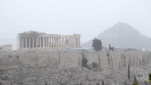 Saharastaub in Athen