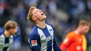 Herthas Julian Eitschberger traf beim 2:2 gegen Darmstadt.