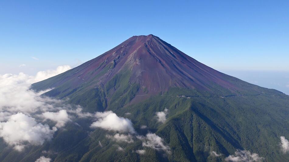 Tourismus auf dem Berg Fuji