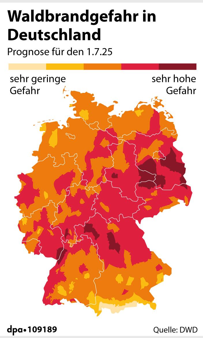 Waldbrandgefahr in Deutschland