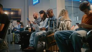 Flughafen Gäste warten