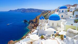 Blick über Santorin