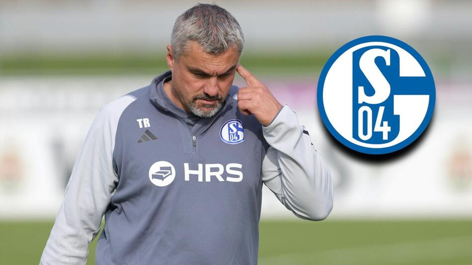 Thomas Reis im Training des FC Schalke 04