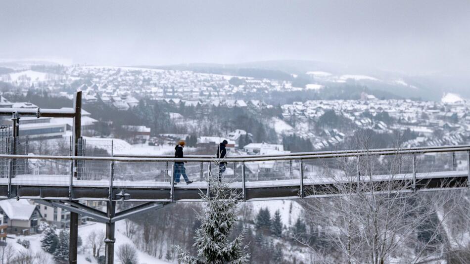 Spaziergänger in Winterberg