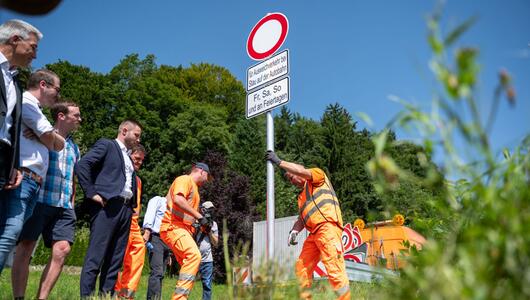Start Durchfahrtsverbot in Oberbayern