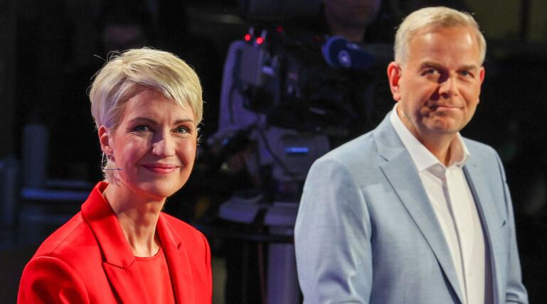 TV-Duell vor Landtagswahl Mecklenburg-Vorpommern