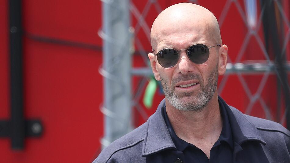 Zinédine Zidane im Rahmen des Formel-1-Rennens in Miami.