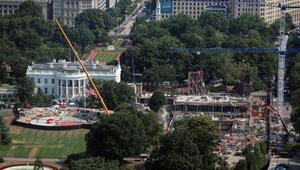 Baumaßnahmen am Weißen Haus in Washington
