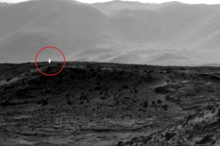 Marshorizont von Curiosity fotografiert