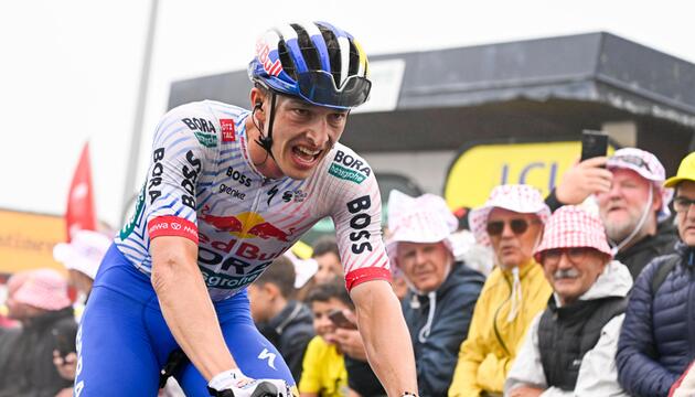 Florian Lipowitz wurde bei der 14. Etappe der Tour de France Fünfter