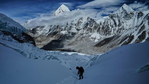 Route auf den Mount Everest blockiert