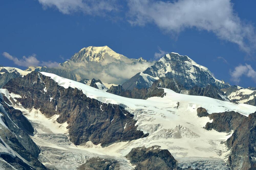 Berge in der Region Evolène, Schweiz