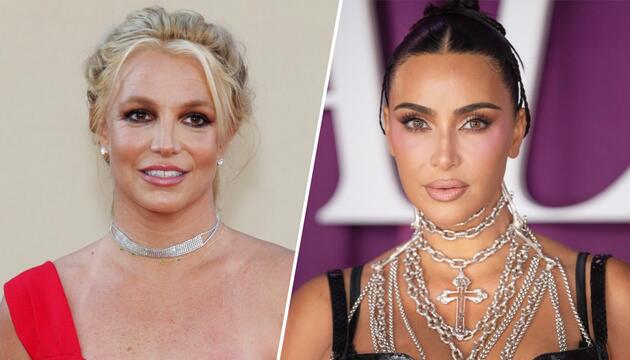 Britney Spears (li.) hatte eine gute Zeit mit Kim Kardashian.