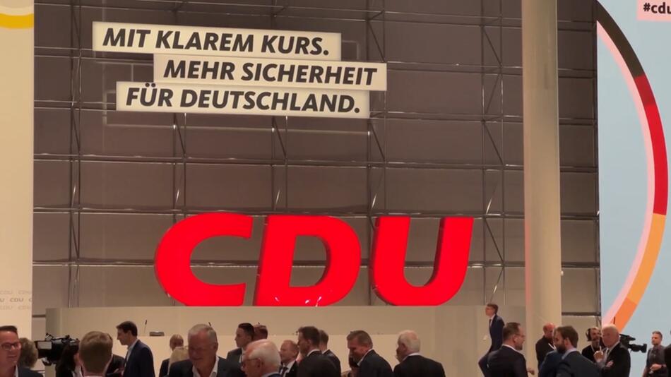 Die CDU während ihres Parteitags Anfang Mai 2024 in Berlin