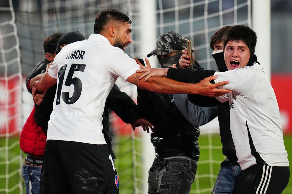 Ausschreitungen Spiel Colo Colo - Fortaleza in Santiago de Chile