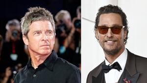 Noel Gallagher (l.) ist ein Fan von Schauspielstar Matthew McConaughey.