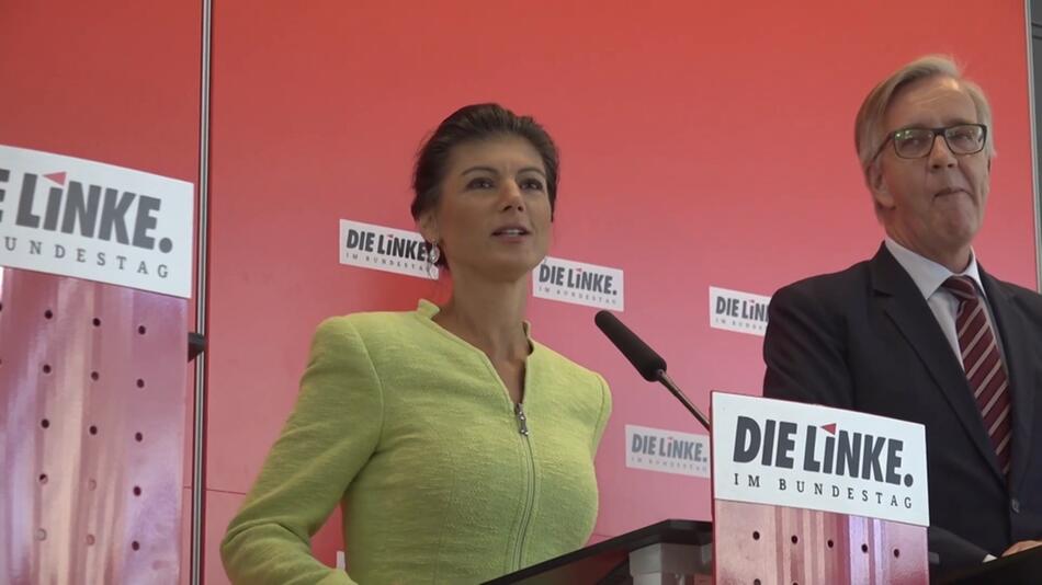 Sahra Wagenknecht und Dietmar Bartsch von den Linken