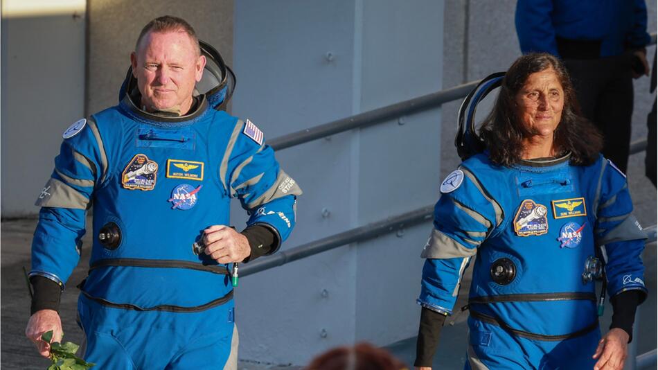 Die US-Astronauten Barry Wilmore und Suni Williams
