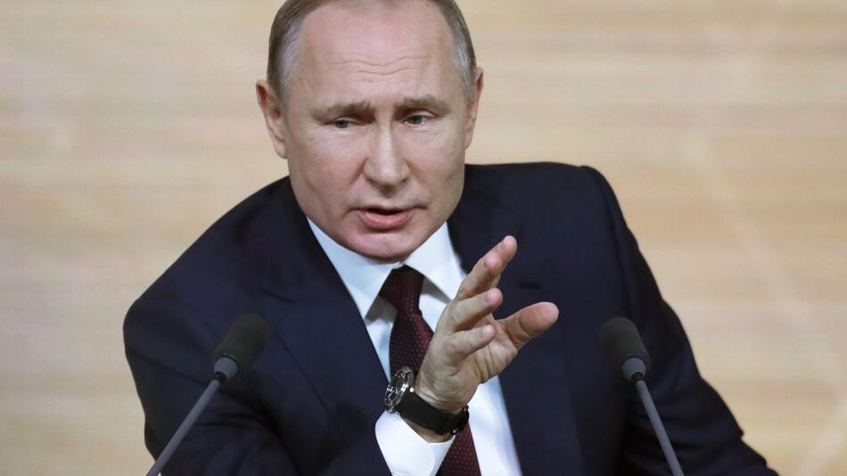 Russlands Präsident Putin bei Jahrespressekonferenz