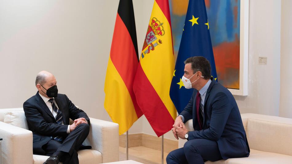 Pedro Sánchez und Olaf Scholz